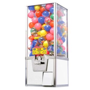 Commercial Gumball Machine $1.00 - Northwestern Style - White