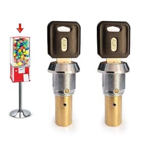 Imported Machine Lock & Key with Metric Thread M6-1.0 mm Center Rod - Key Code AUK 1