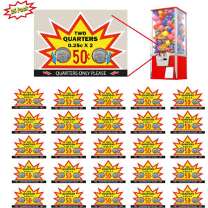 50c Price Decal for Large Machines (1+1)